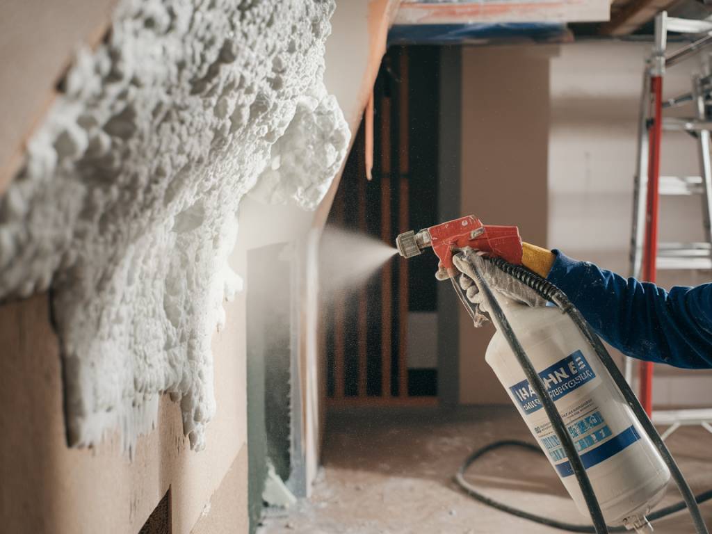 la mousse polyuréthane projetée : un isolant efficace pour les espaces difficiles d’accès