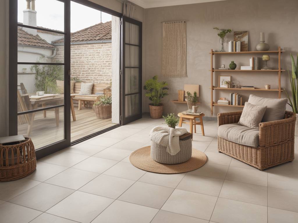 Rénovation 2026 : comment bien choisir et poser un carrelage grand format pour votre salon ou votre terrasse
